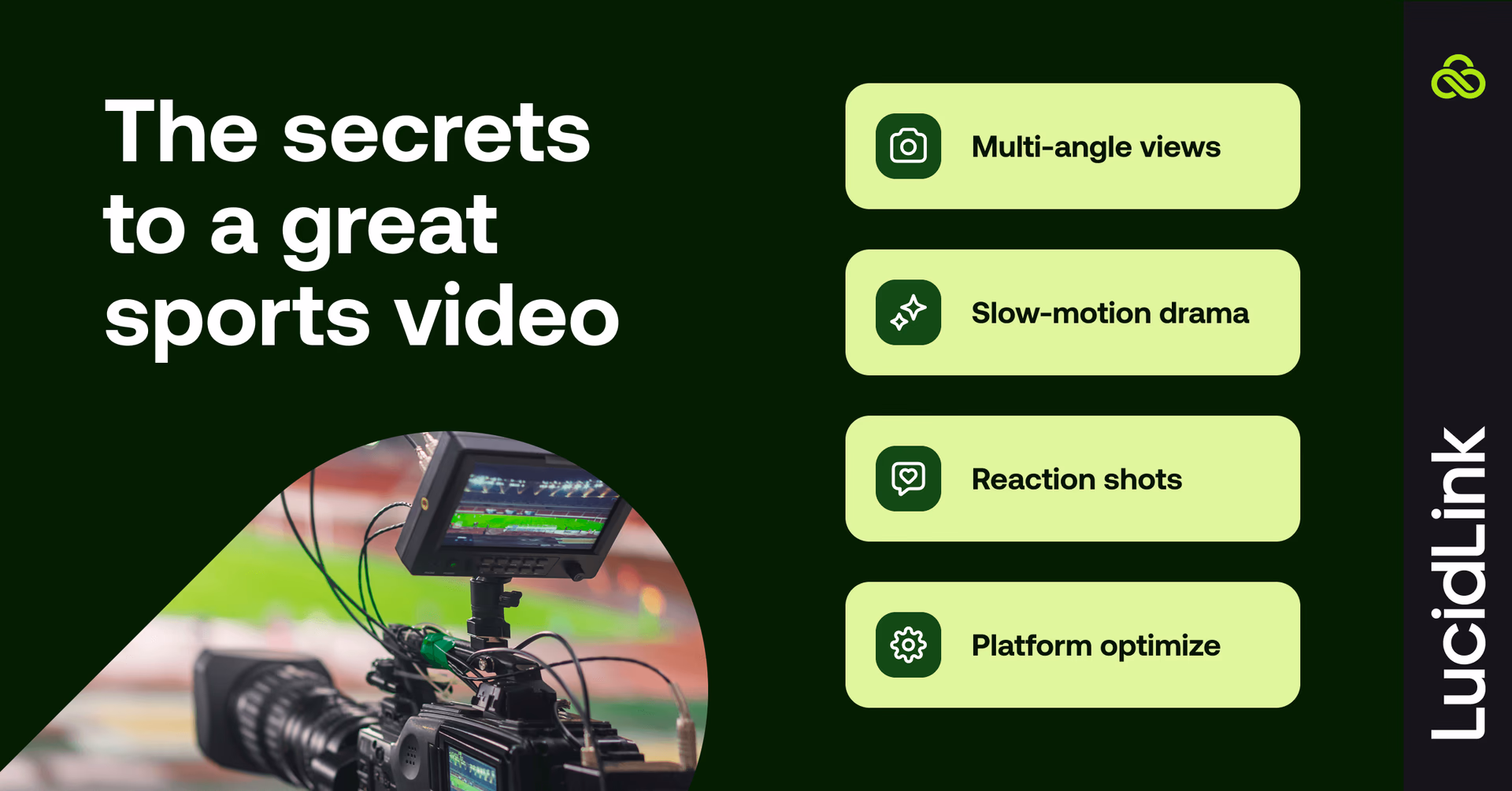 Four secrets to a great sports video