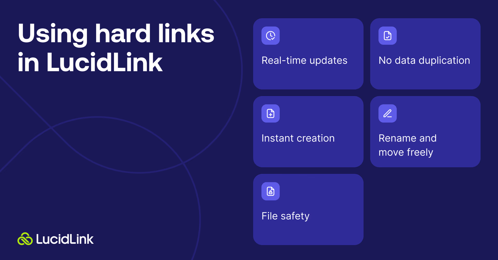Five benefits of using hard links in LucidLink.
