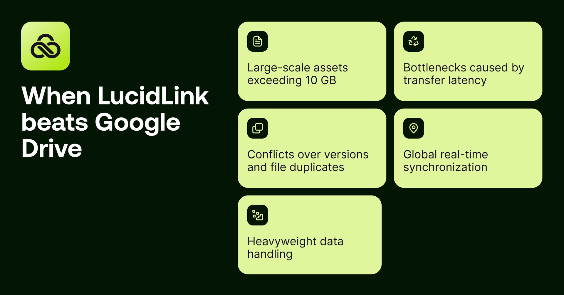 When LucidLink beats Google Drive.