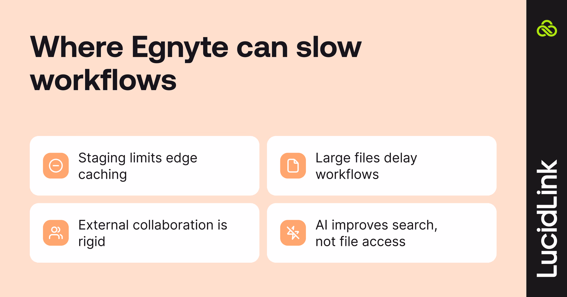 Where Egnyte can slow workflows.