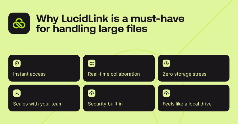 Five reasons why LucidLink is a must-have for handling large files