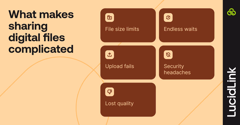 What makes sharing digital files complicated