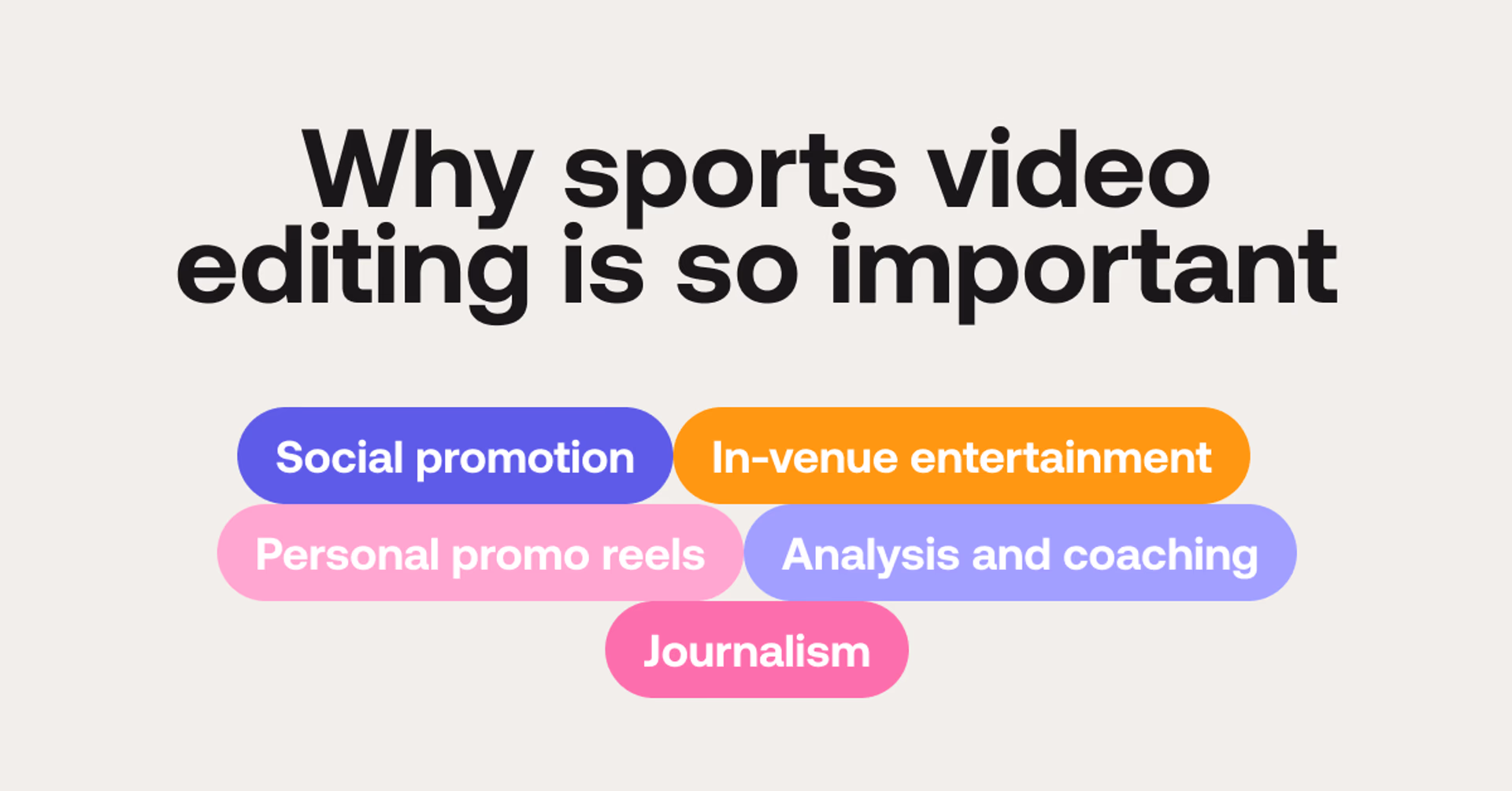 Why sports video editing is so important
