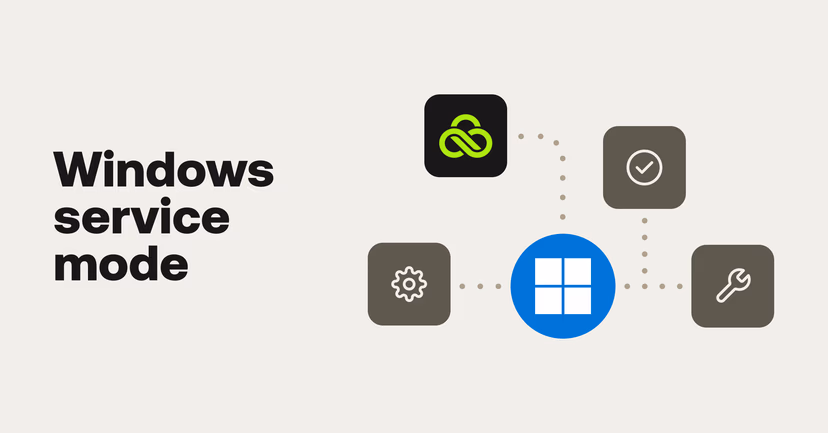 Windows service mode