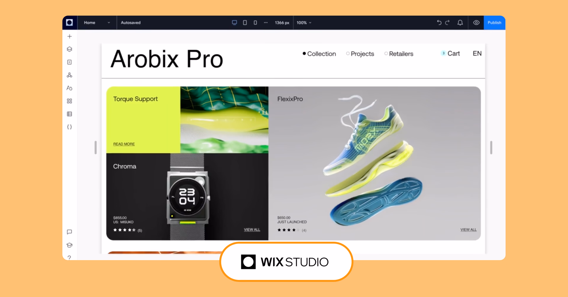 Wix Studio interface