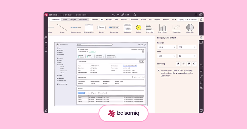 balsamiq interface