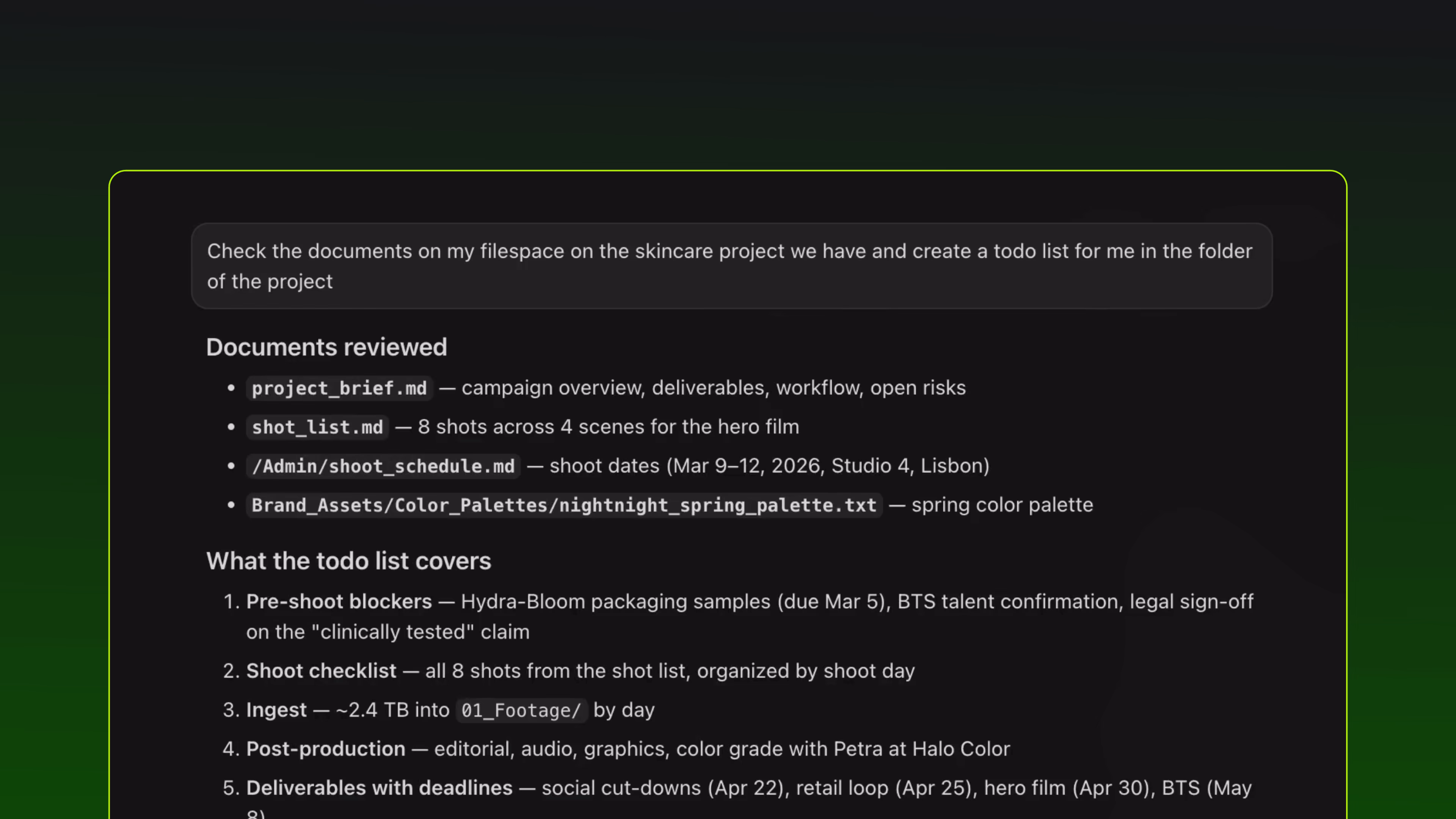 Cursor + MCP code.