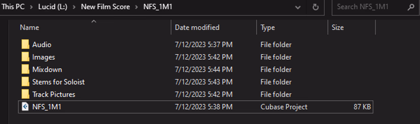 File management tips for scoring music
