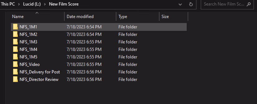File management tips for scoring music