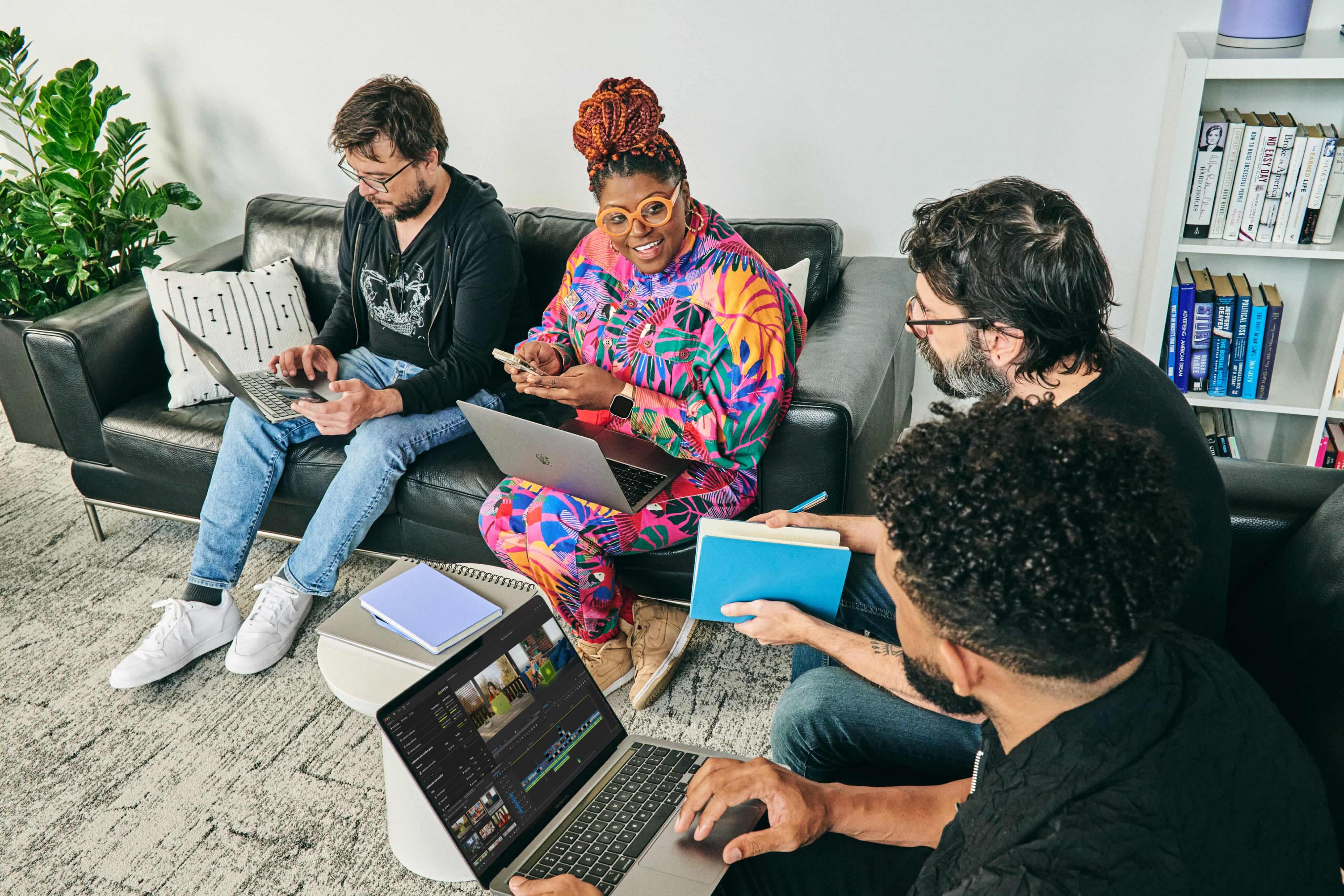 People working on their laptops