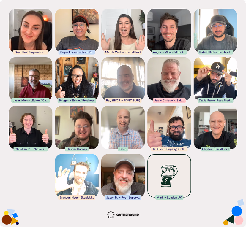 Portraits of people working in post production