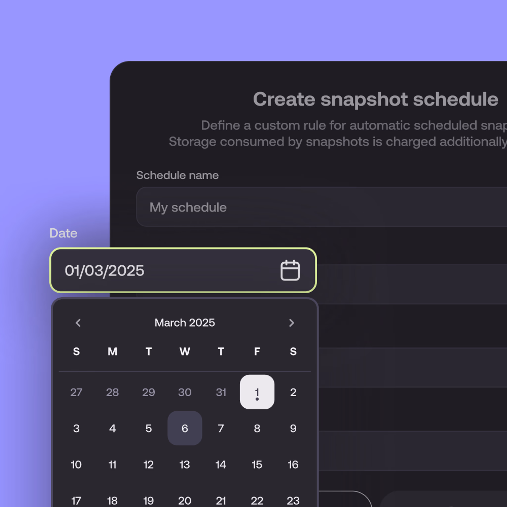 Snapshots & restore