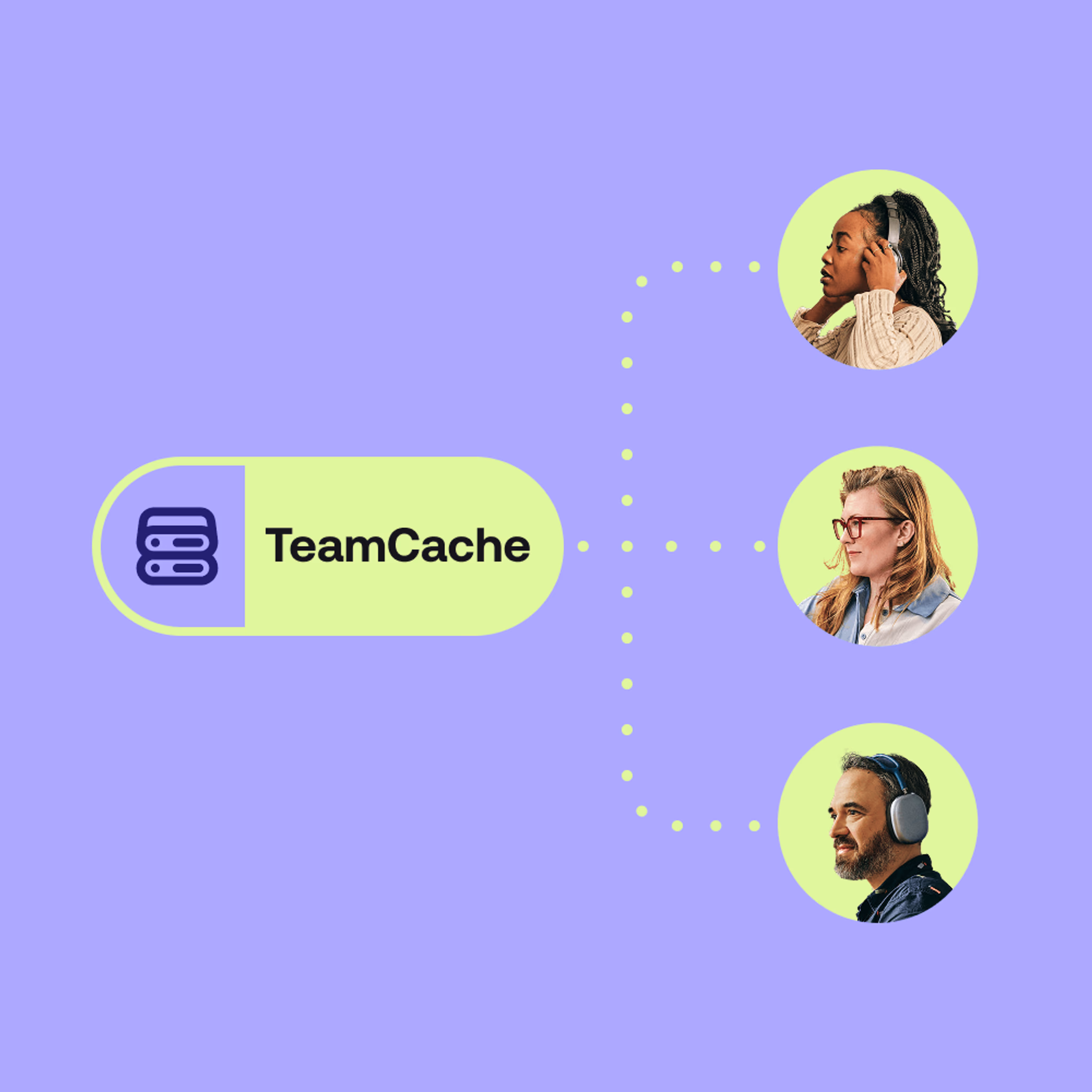 TeamCache connecting teams in different places.