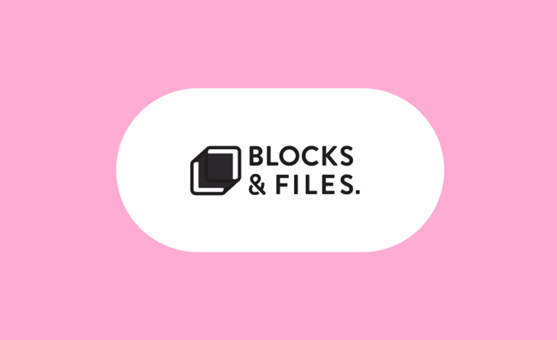 Blocks and files media logo.