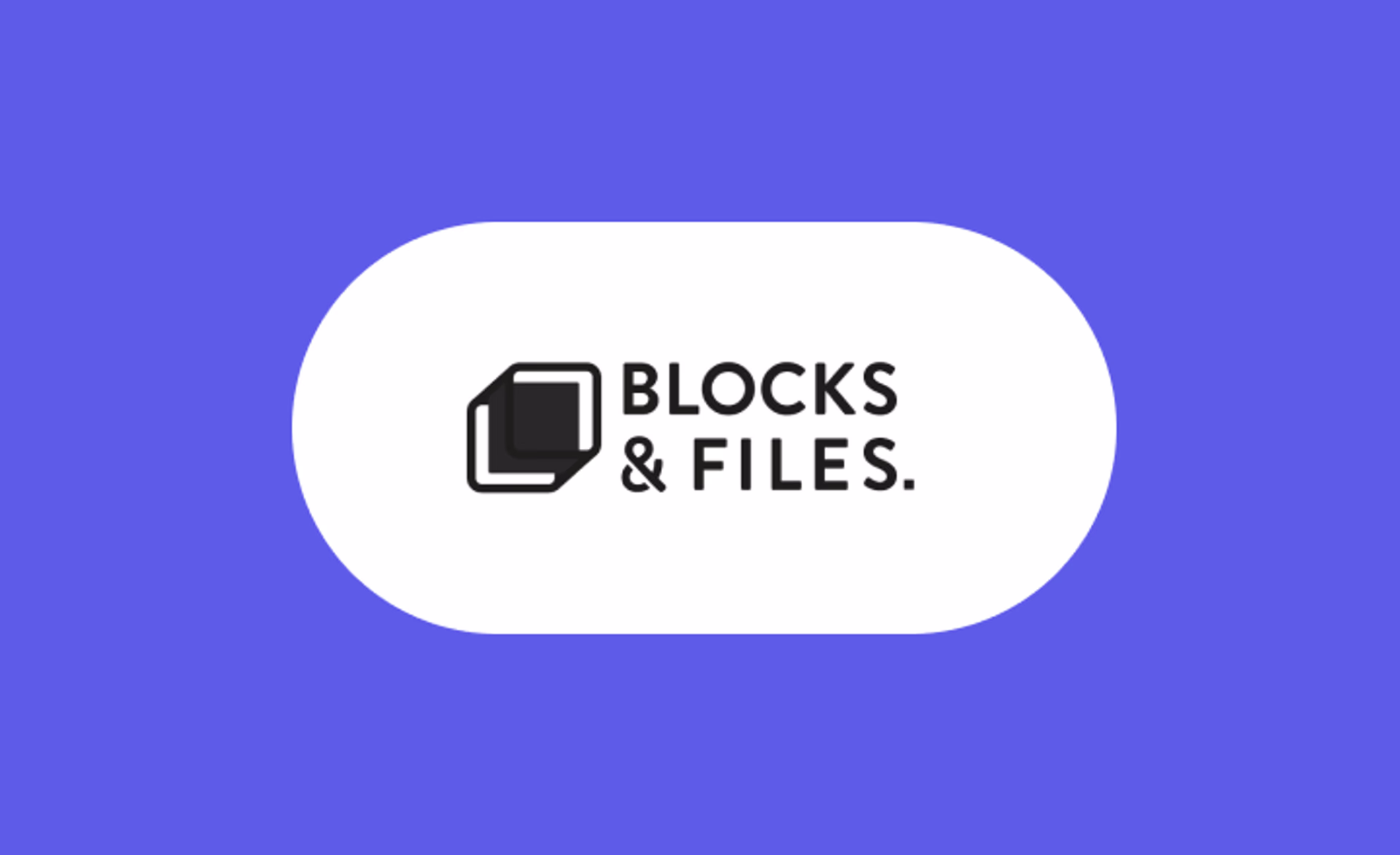 Blocks and files media logo.